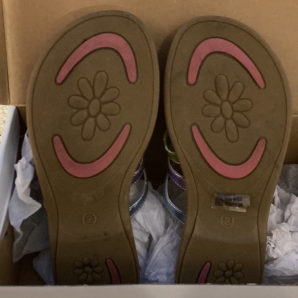 Girls size 2 sandals.  Rachel Shoes.  New: never worn out of the house. - Picture 3 of 7